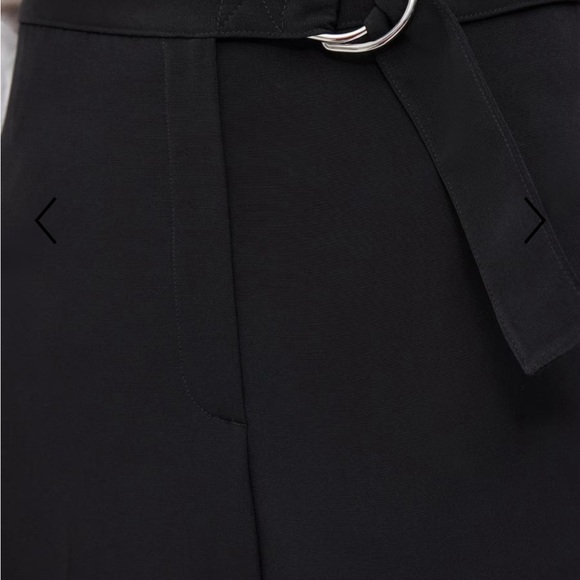 Theory. Size 00. Elegant Black Culottes with built in belt/buckle - Picture 5 of 6